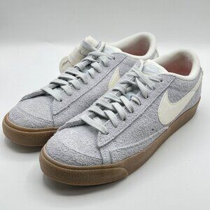 Women's Nike Blazer Low '77 Vintage Football Grey Suede Shoes FQ8060‑003 Size 12